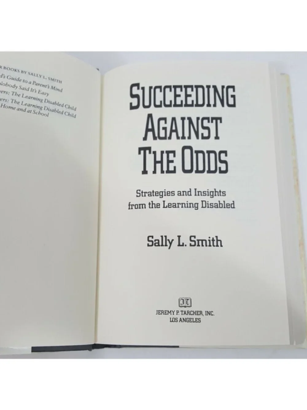 Succeeding Against The Odds Strategies and Insight Learning Disabilities LD Help